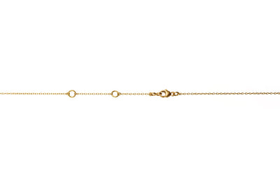 Lariat Necklace with Pavé Plumb Drop