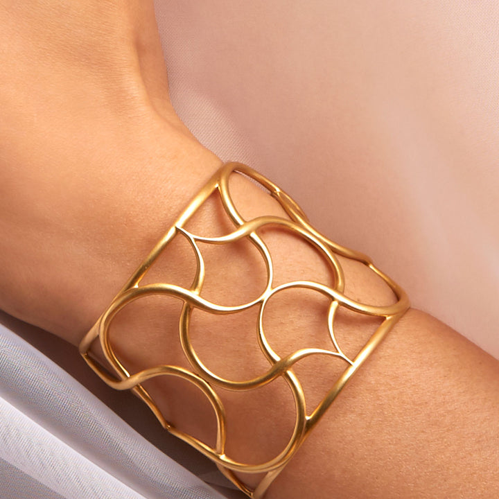 Yellow Gold Artemisia Cuff Bracelet