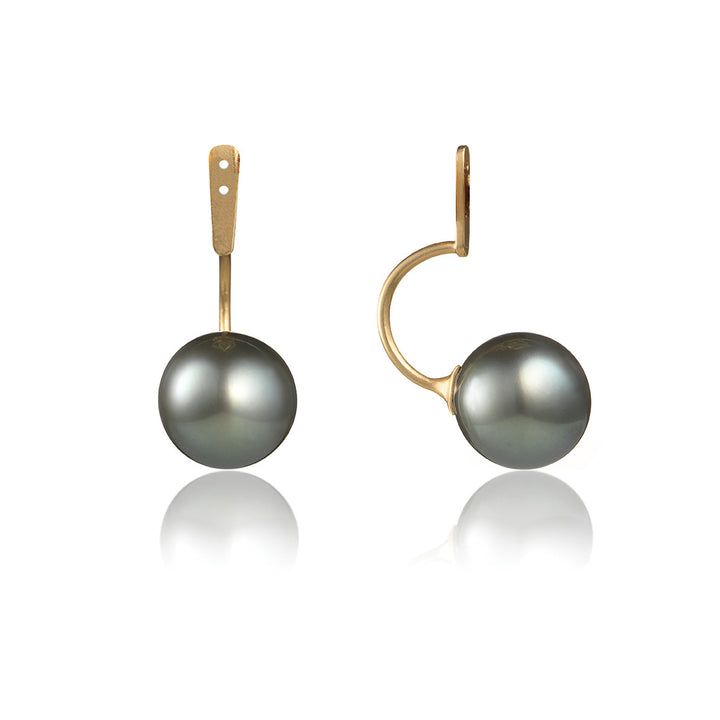 Grey Tahitian Pearl Earring Enhancer