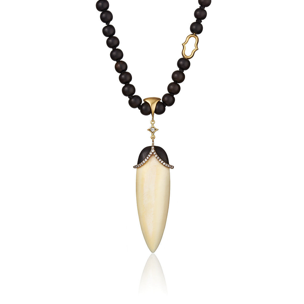 Horn and Ebony Spear Pendant