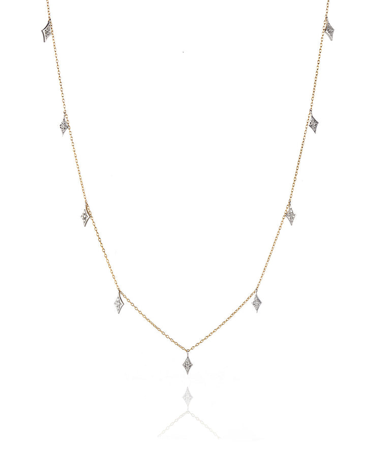 Diamond muilti-motif necklace