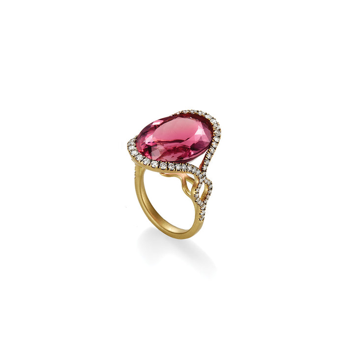 Baronessa Ring with Pink Tourmaline