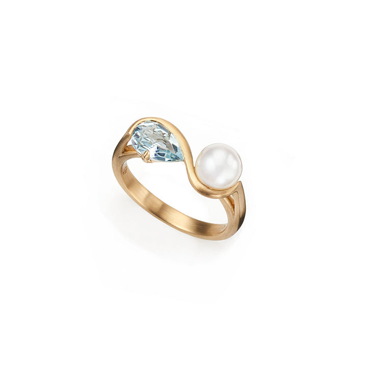 Pearl & Aqua ring