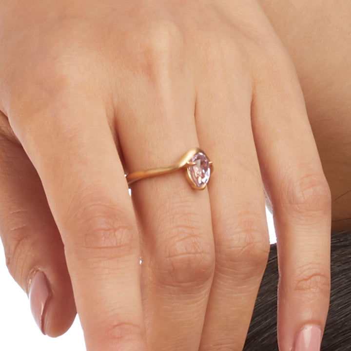 Kunzite rise ring